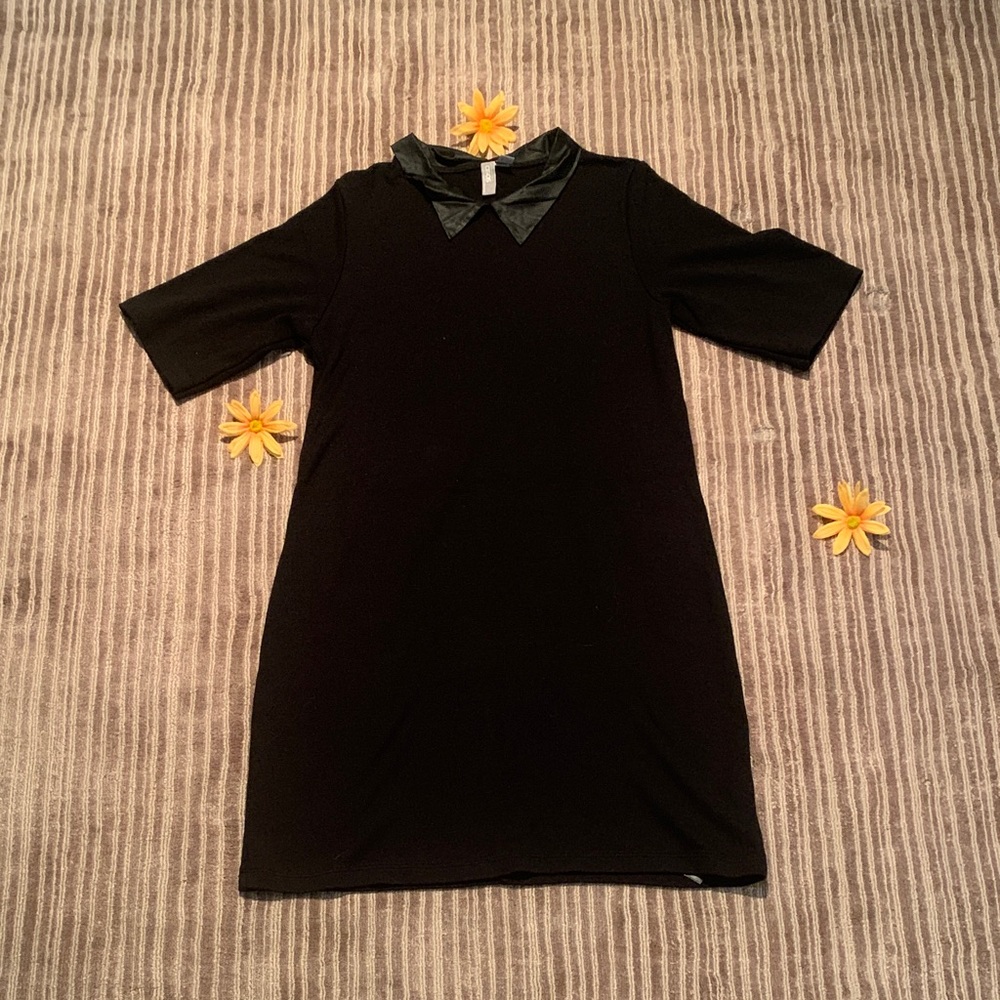 ASOS Elegant Black Top with Satin Collar